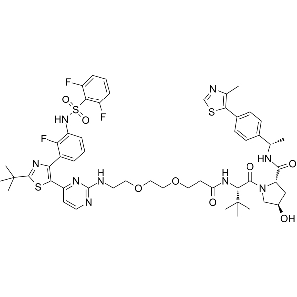 DD-03-156 ((S,R,S)-AHPC-Me-PEG2-dabrafenib) 2769753-69-5